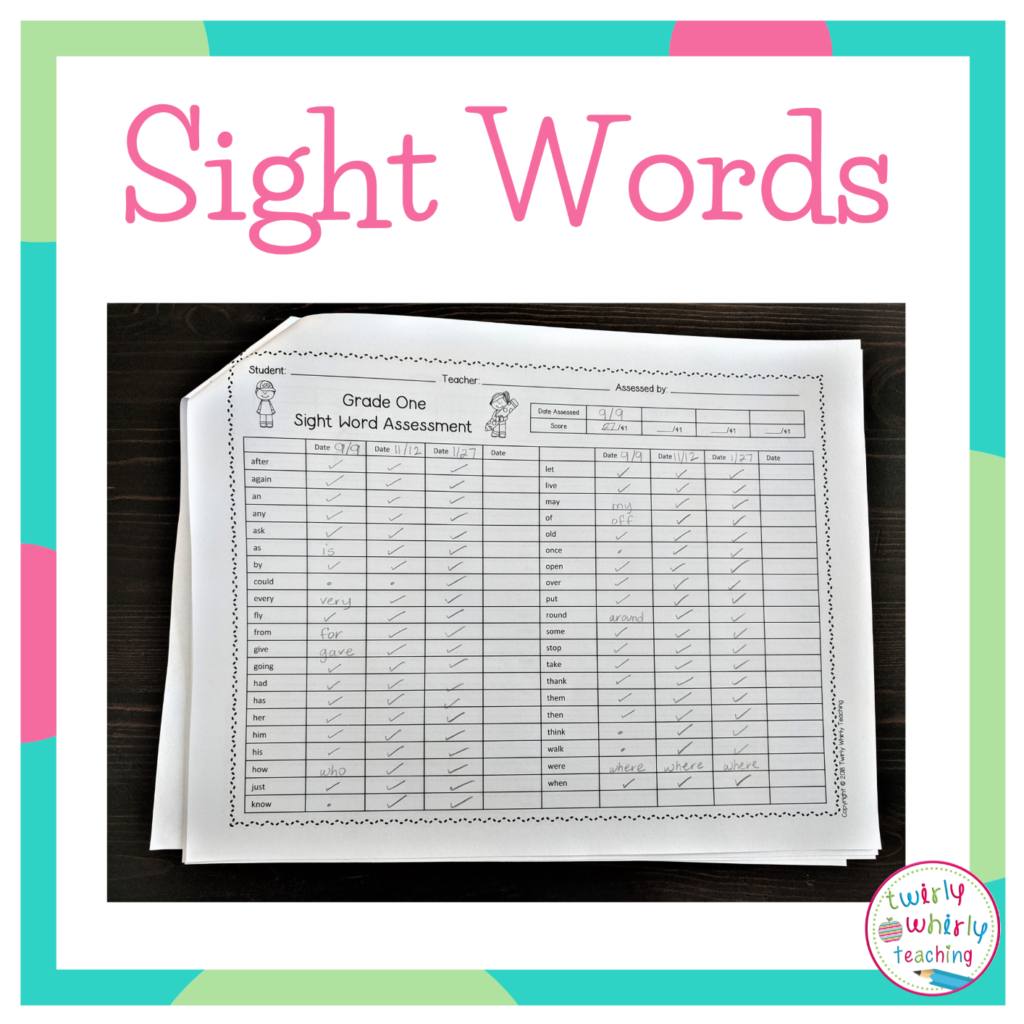 Sight Word Resources