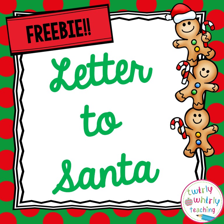 Letter to Santa, Christmas printable, free